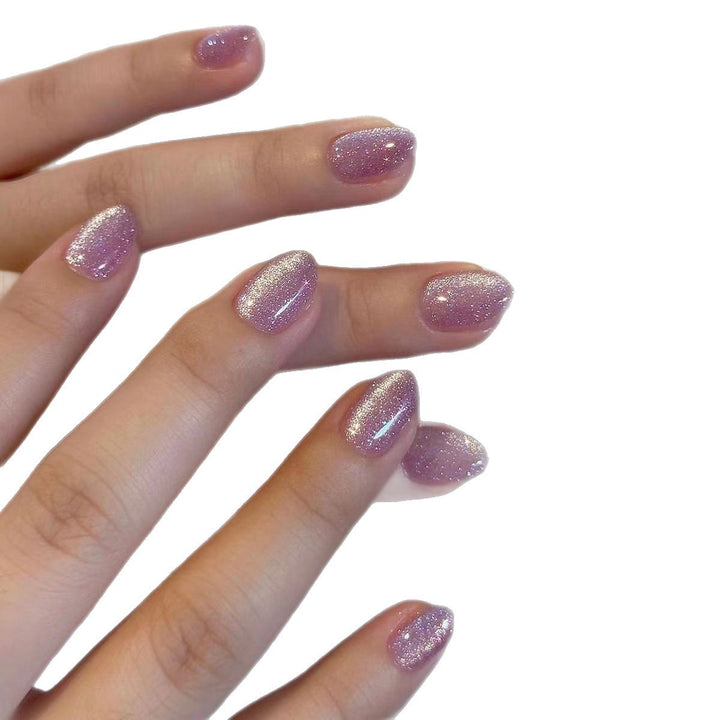 Sparkling Glitter Gel Nail Enhancements