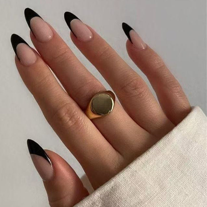 Elegant Stiletto French Tip Press-On Nails Kalsten