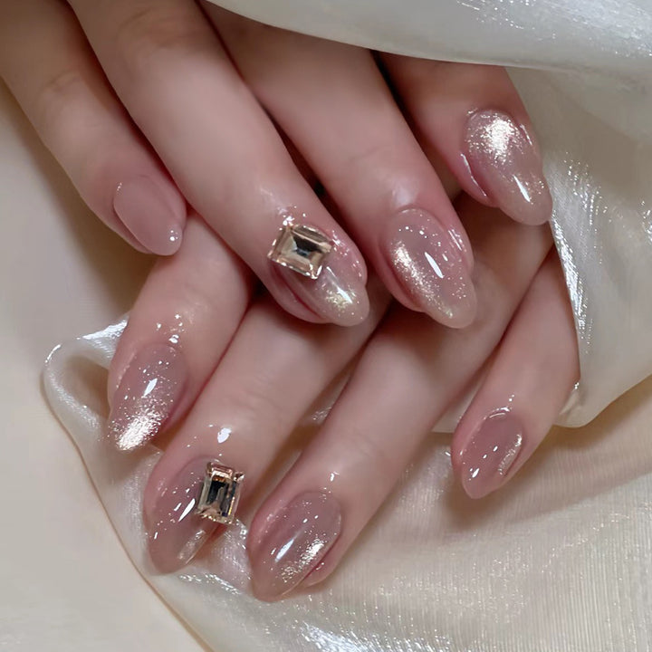 Glossy Decorative Press-On Nails Set Kalsten