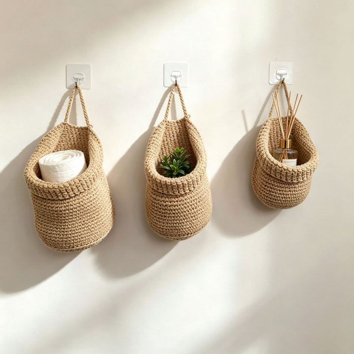 Handwoven Decorative Wall Baskets