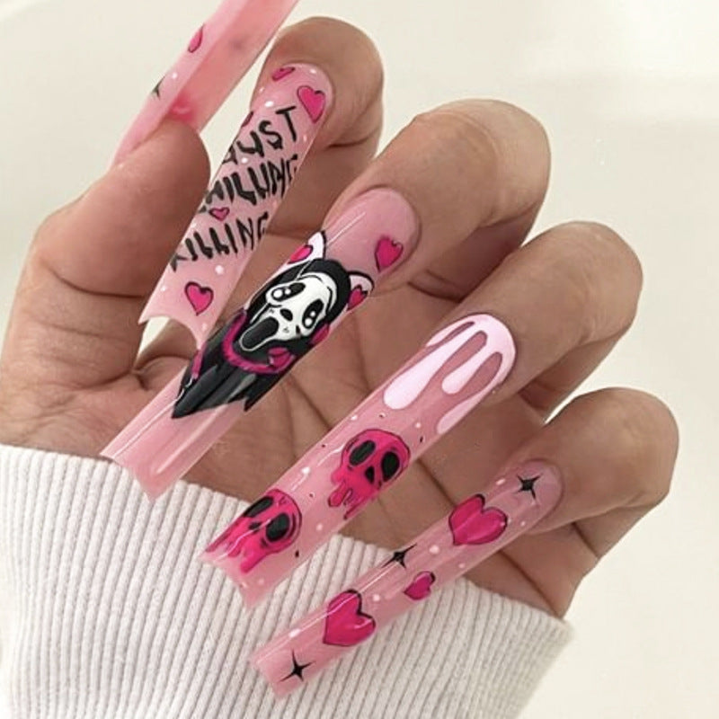 Artistic Patterned Press-On Nails Kalsten