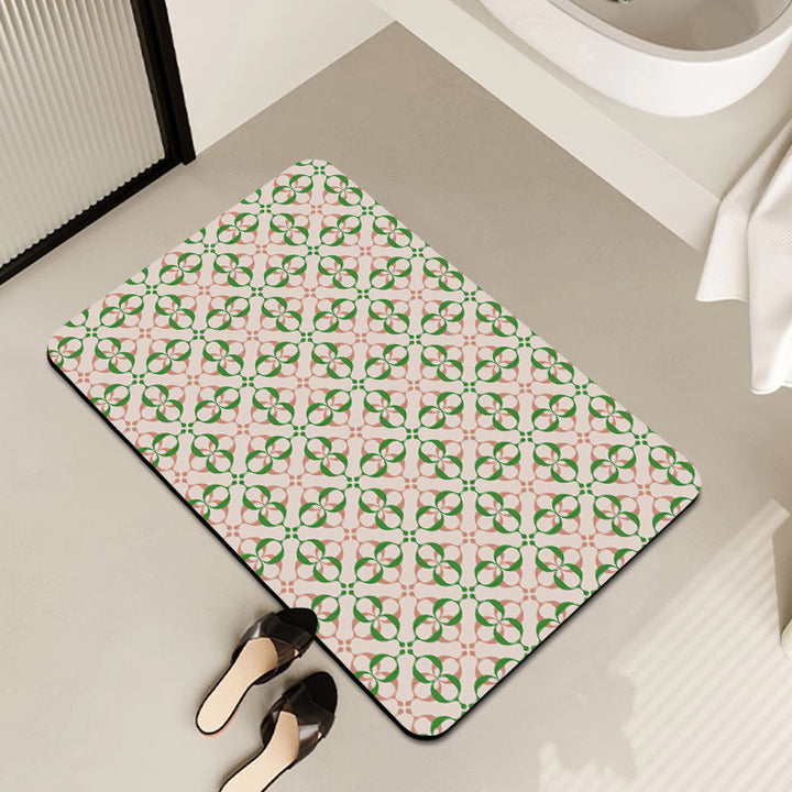Geometric Pattern Decorative Floor Mat Kalsten