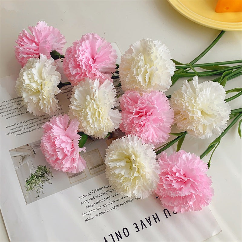 Faux Carnation Flower Stem