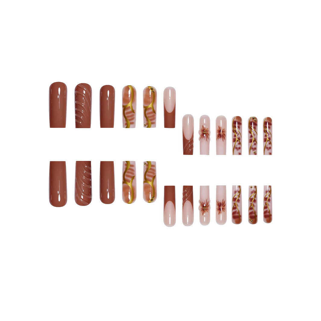 Floral Nail Art Extensions Kalsten