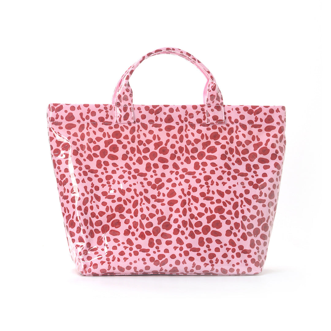 Beach bag with colorful check pattern and water-repellent coating Kalsten