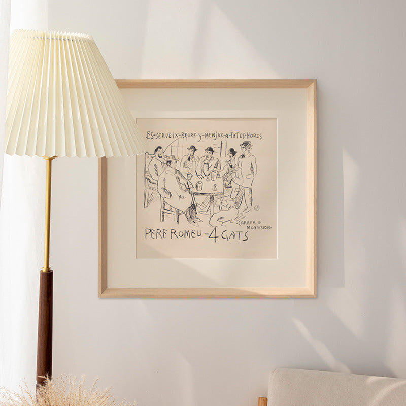 Framed Vintage Art Print for Home Decor