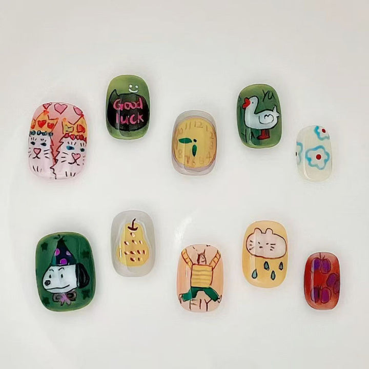 Playful Artistic Nail Art Design Set Kalsten