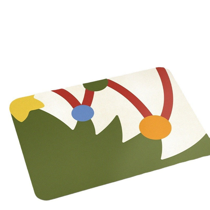 Festive Santa-Themed Kitchen Mat