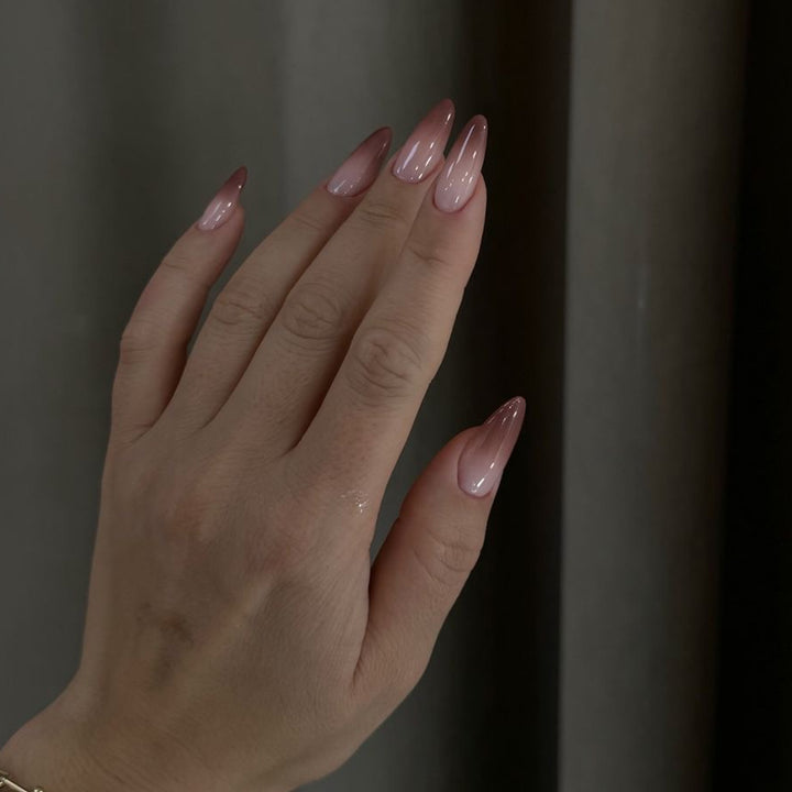 Artistic stiletto nails with elegant ombre design Kalsten