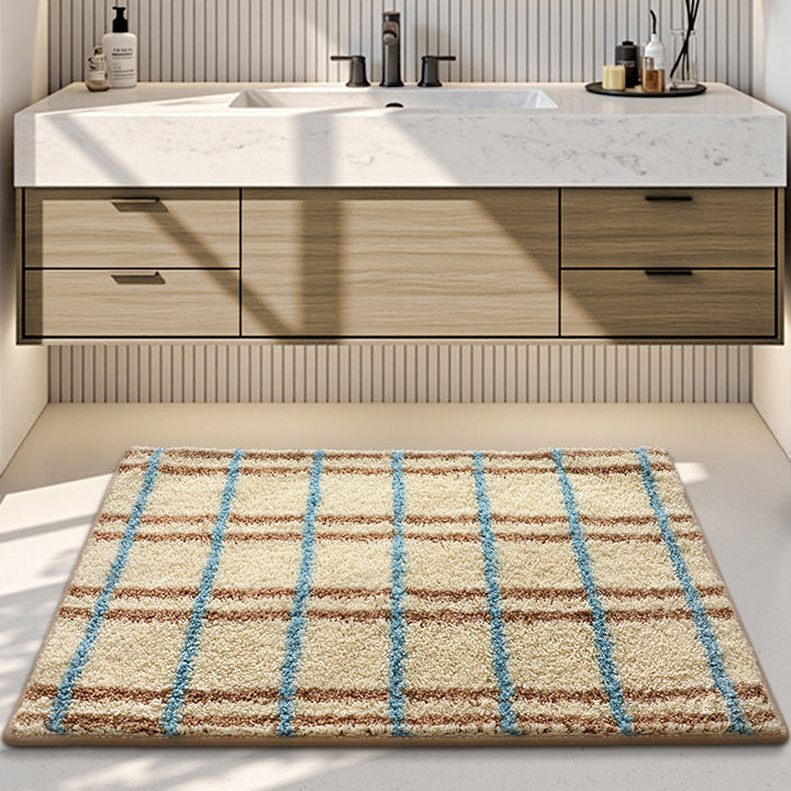 Plush Decorative Bathroom Area Mat