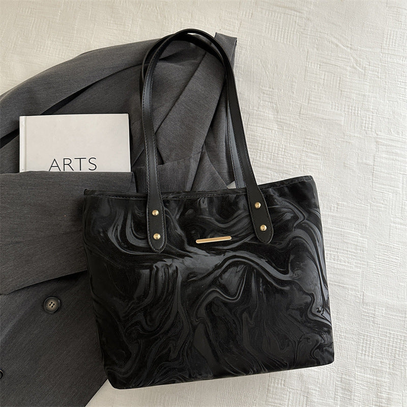 Stylish Marble Pattern Tote Bag Kalsten