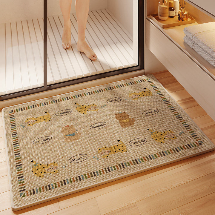 Fun Cartoon Themed Bath Mat Kalsten