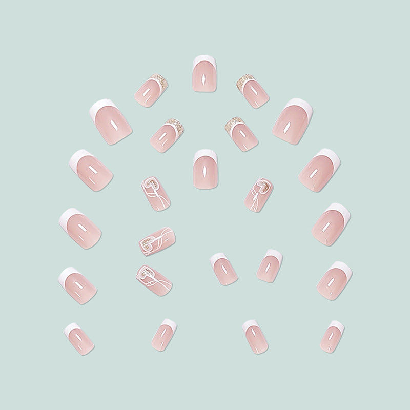 Elegant and artistic French Nails Kalsten