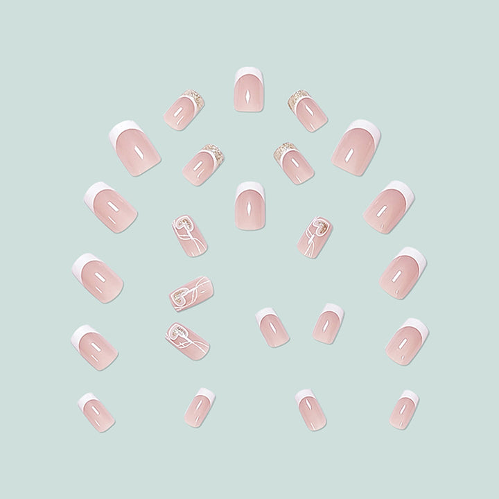 Elegant and artistic French Nails Kalsten