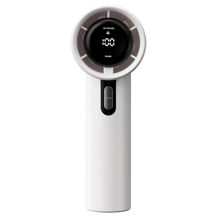 Ladies Portable High-Performance Hand Fan with Digital Speed Control Kalsten
