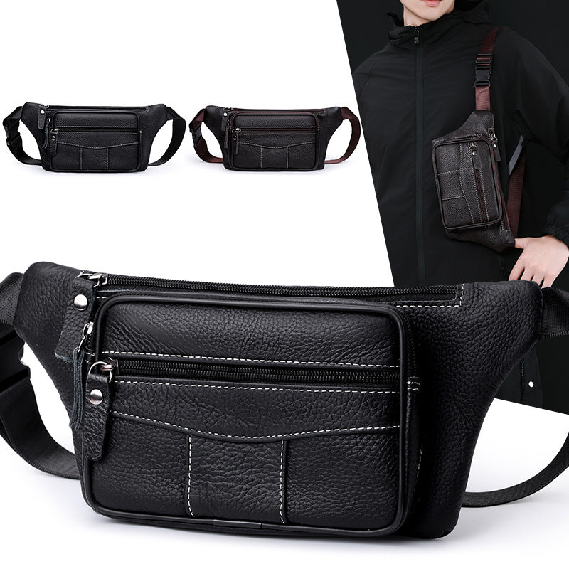 Compact Leather Waist Bag