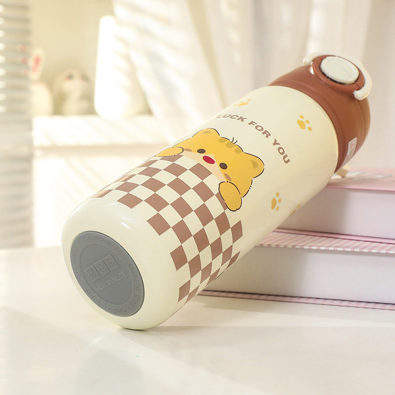 Women's insulated drinking bottle with child-friendly design and practical carrying handle Kalsten