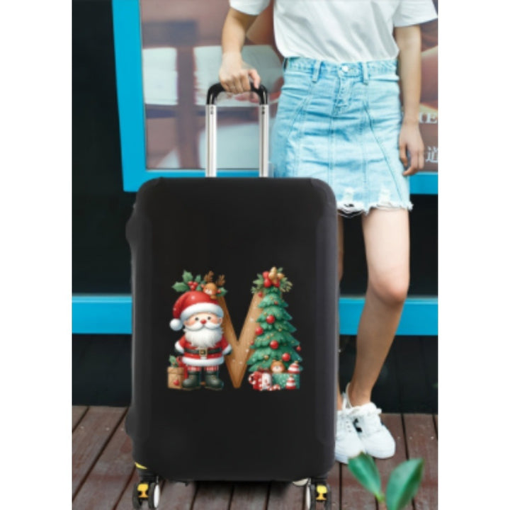 Women's hard-shell travel suitcase with festive Christmas design Kalsten