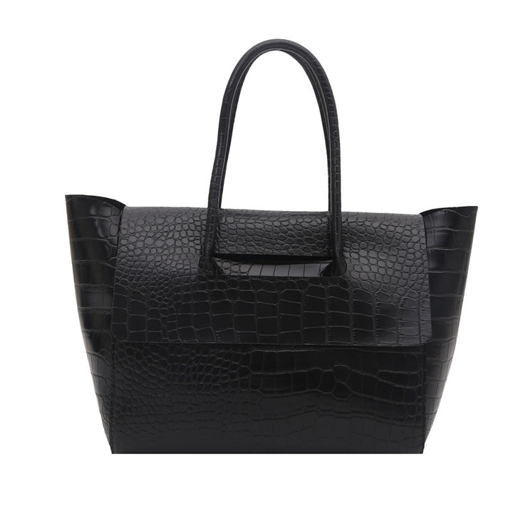 WoCrocodile Textured Structured Handbag Kalsten