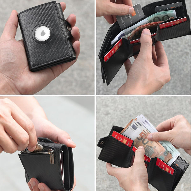 Advanced Leather Wallet with AirTag Holder Kalsten