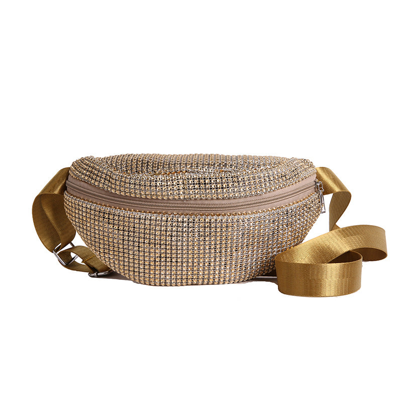Shimmering Rhinestone-Embellished Fanny Pack Kalsten