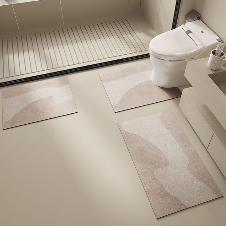 Elegant Floral Design Bath Mat Set Kalsten
