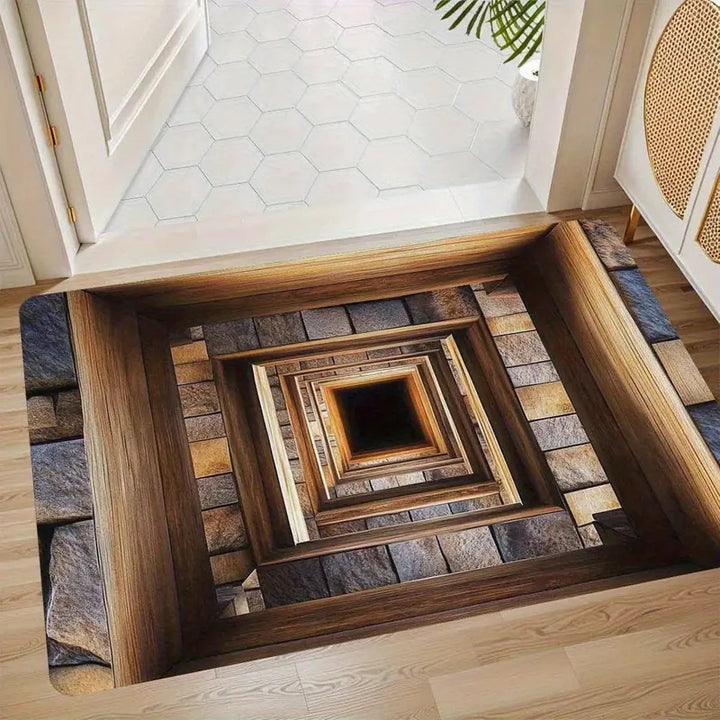 3D Optical Illusion Floor Mat