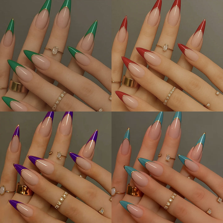 Elegant Stiletto Nail Enhancements Kalsten