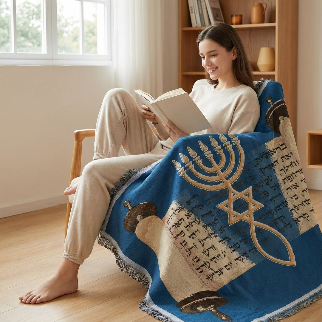 Artistic Cityscape Tapestry Blanket