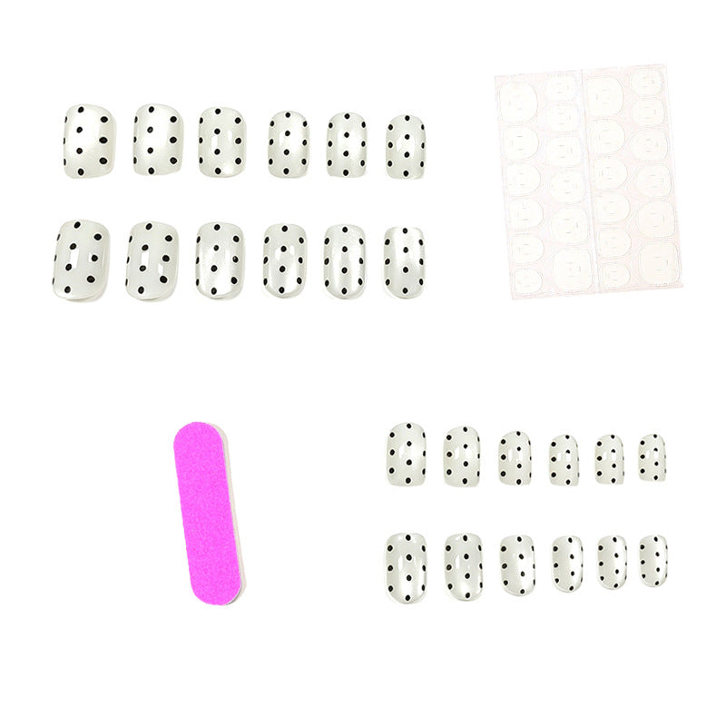 Elegant Dot Pattern Nail Art Enhancements Kalsten