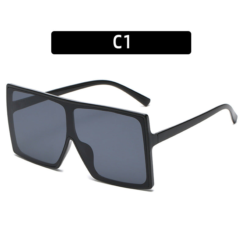 Bold Geometric Square Frame Sunglasses  1787664188