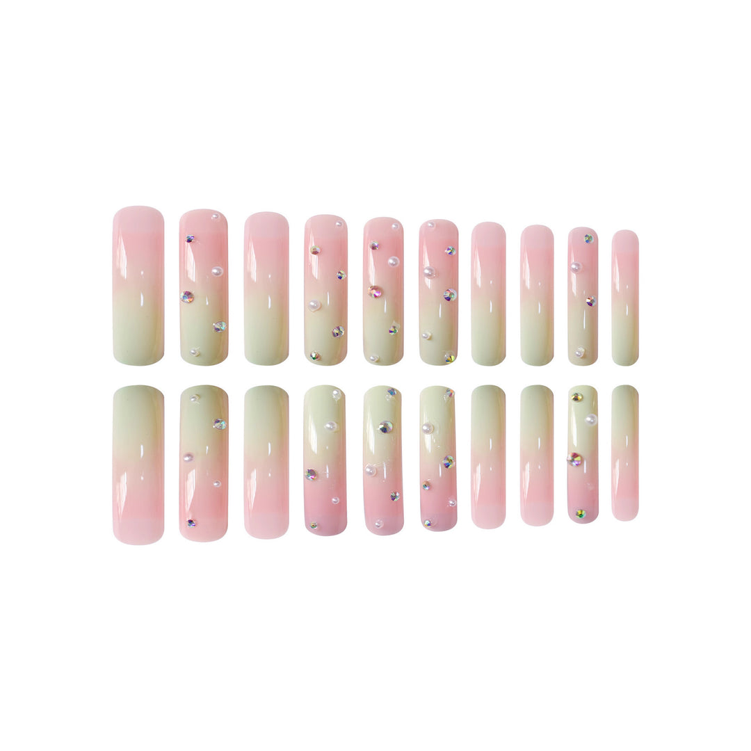 Artistic Long-Length Press-On Nail Art Kalsten