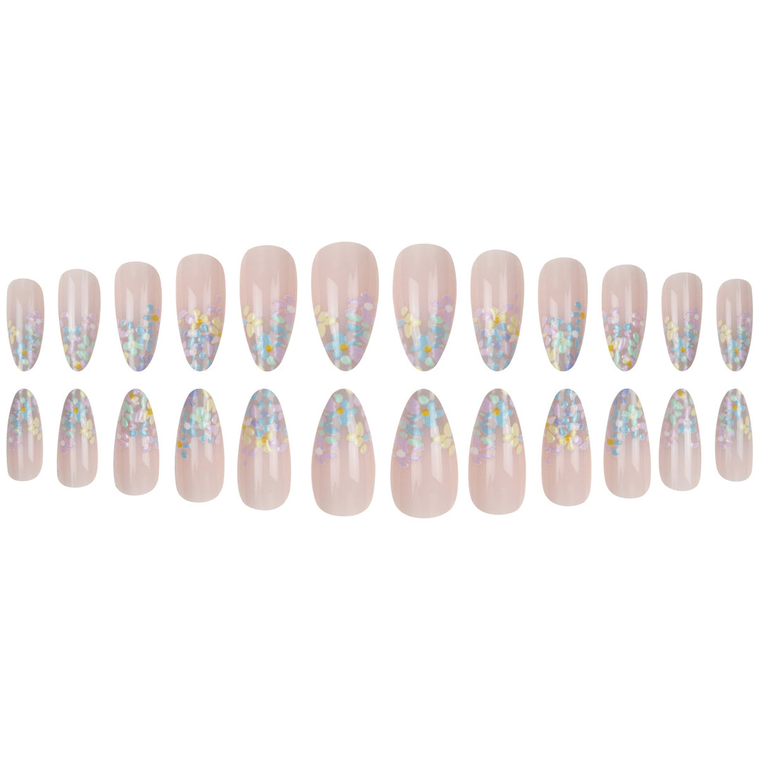 Floral Accented Press-On Nail Set Kalsten