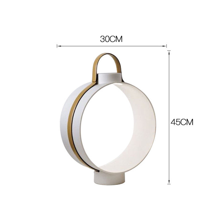 Modern Circular Portable Table Lamp