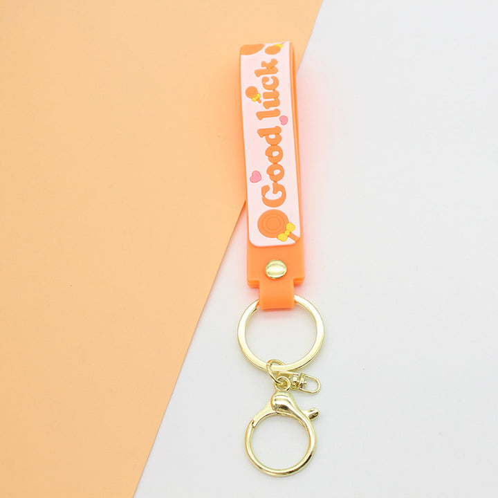Unisex keychain with motivating lucky saying Kalsten