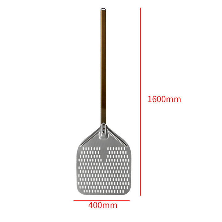 perforated aluminum pizza peel with extra-long ergonomic handle Kalsten