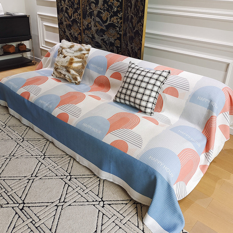 Cozy Geometric Pattern Throw Blanket