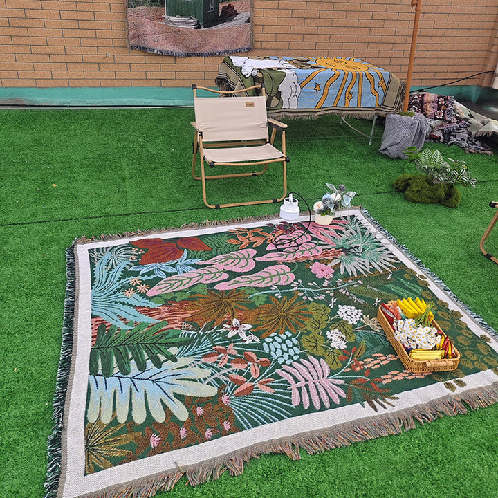 Artistic Woven Tapestry Blanket