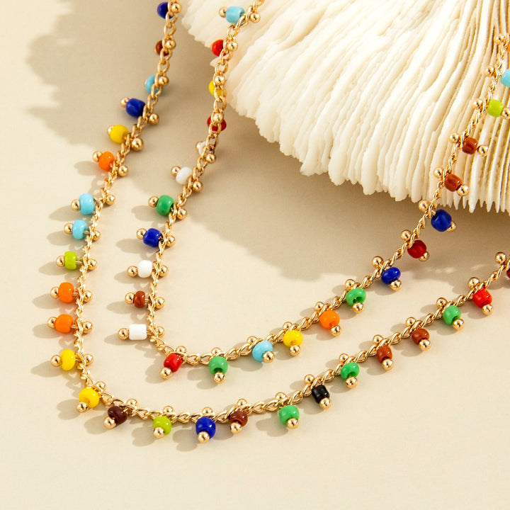 Colorful Beaded Anklet Kalsten