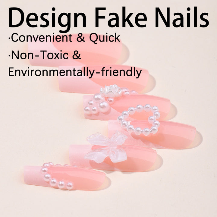 Nail set with elegant ombre finish and pointy shapes Kalsten