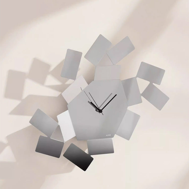 Abstract Geometric Wall Clock