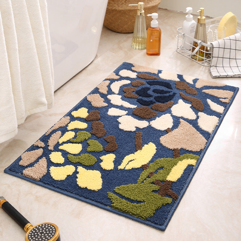 Abstract Pattern Bath Mat for Bathroom