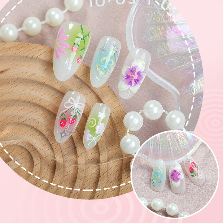 Floral Acrylic Nail Art Kalsten