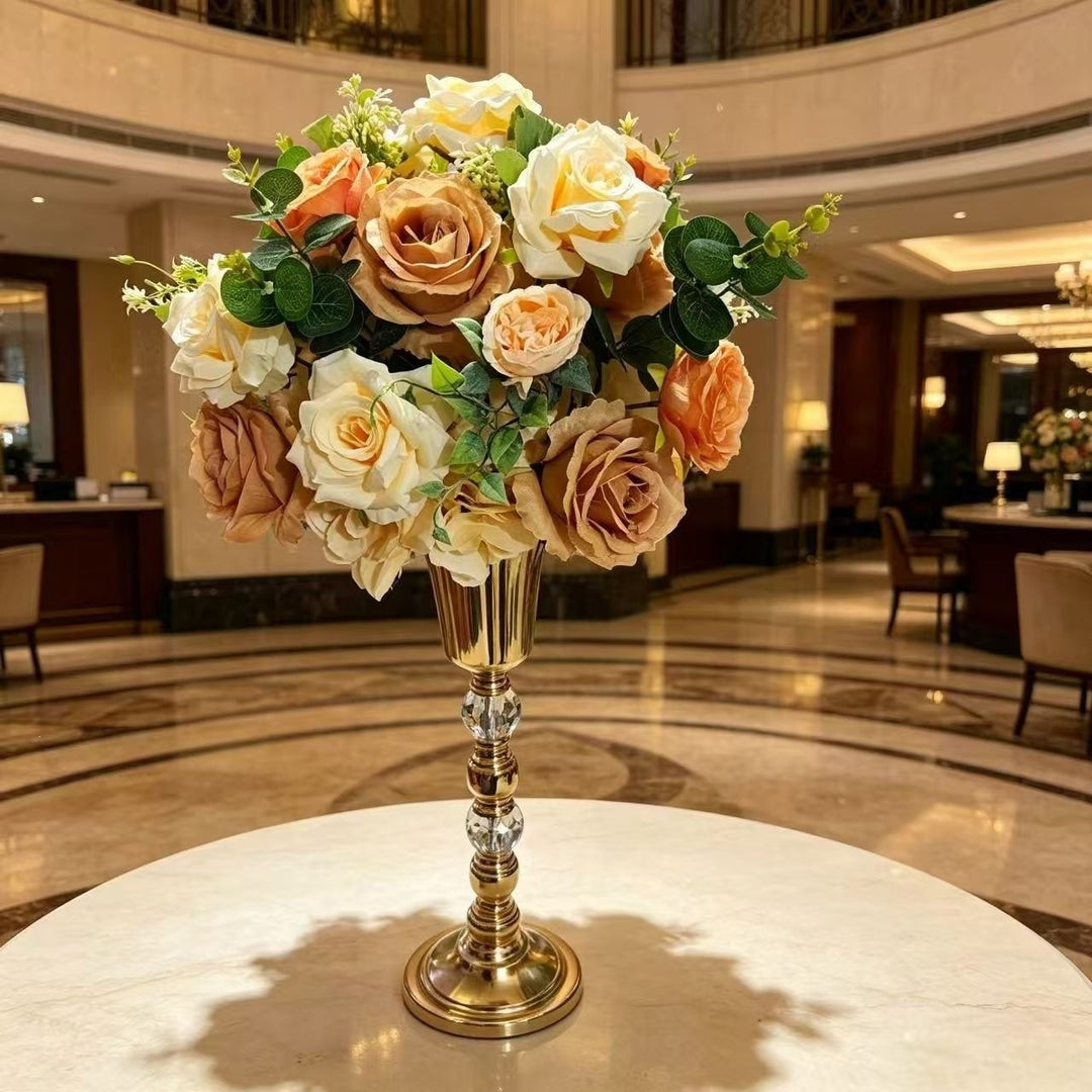 Luxurious Floral Arrangement with Decorative Stand