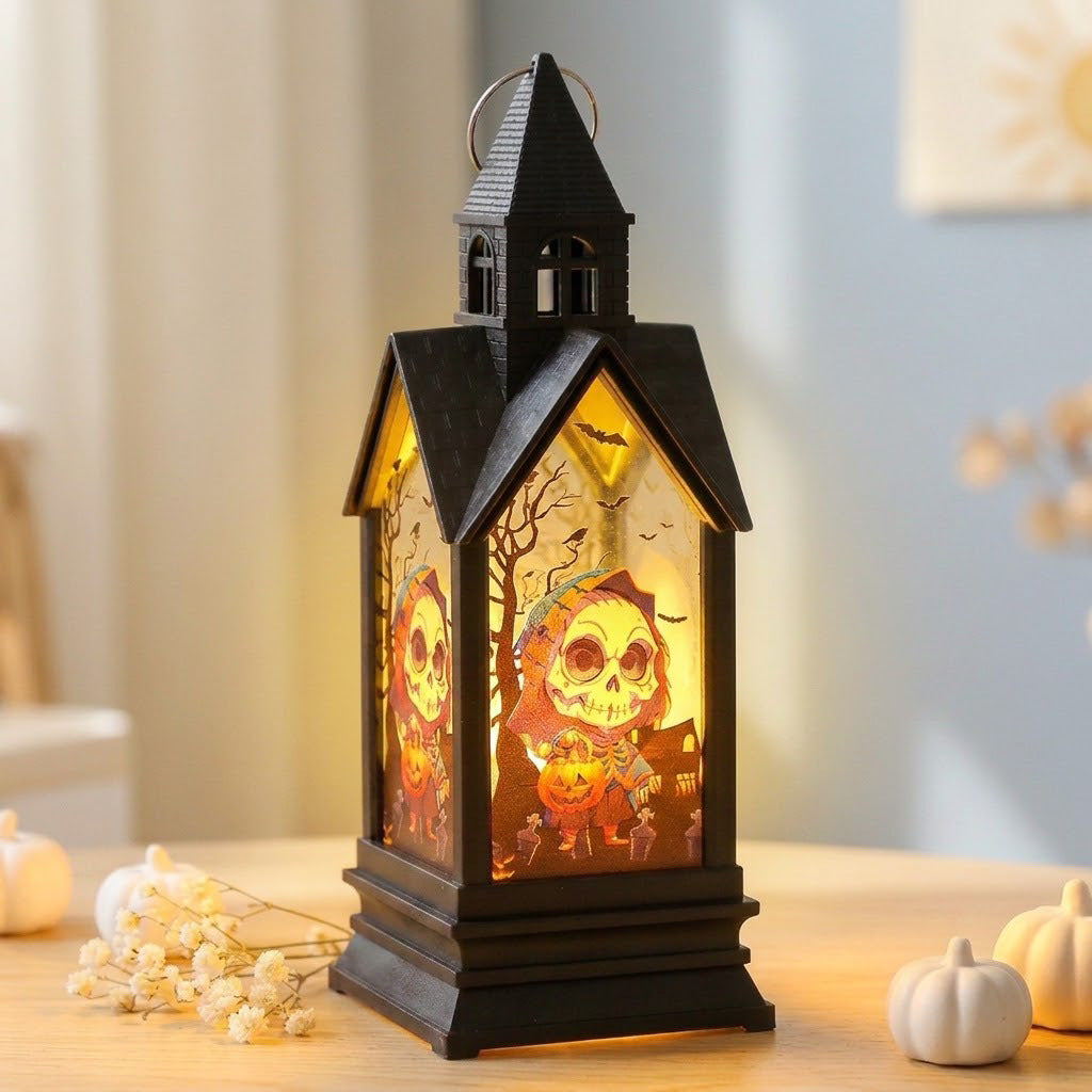 Pumpkin-shaped Halloween lantern