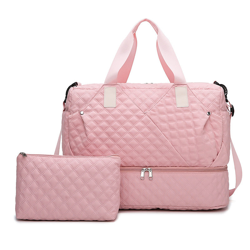 Quilted Multitasking Travel Duffle Bag Kalsten