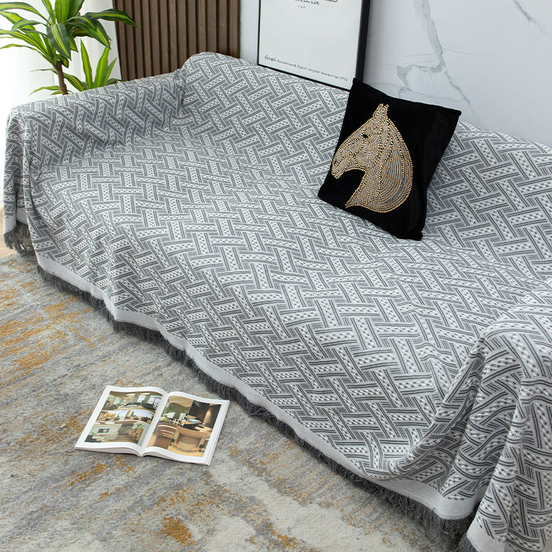 Textured Sofa Throw Blanket