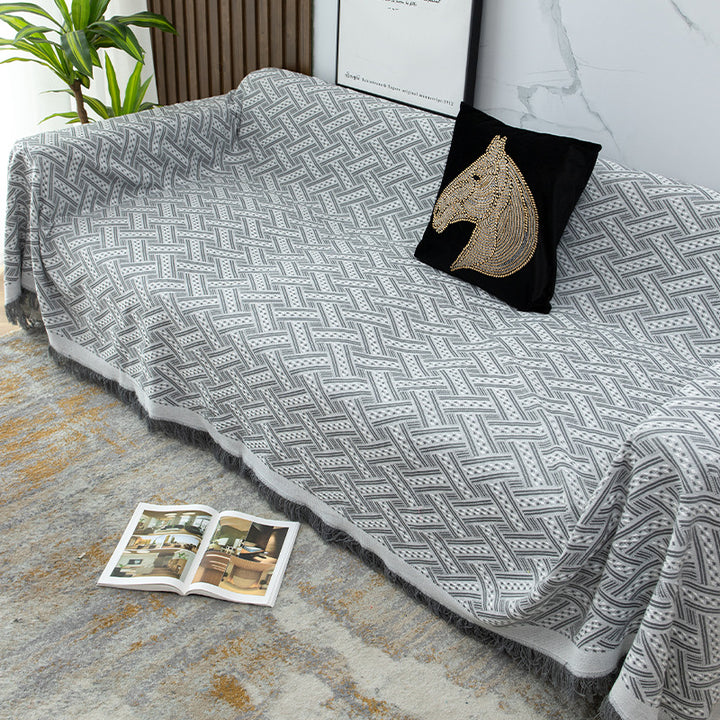 Textured Sofa Throw Blanket