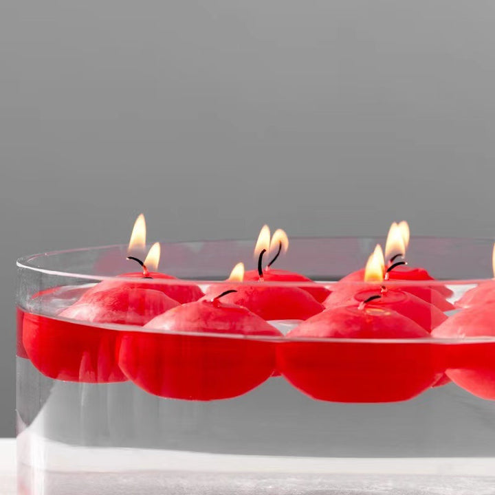 Floating Round Tea Light Candle Set for Water Centerpieces