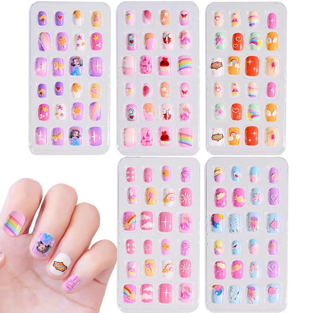 Children's Themed Decorative Press-On Nail Set Kalsten